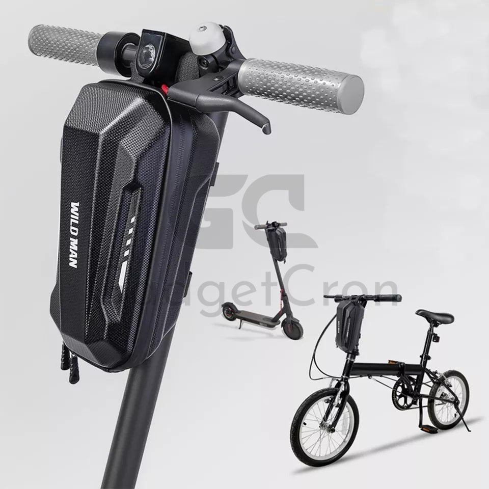 WILDMAN 3L Electric Scooter Front Bag Hard Carrying Case For eScooter bike