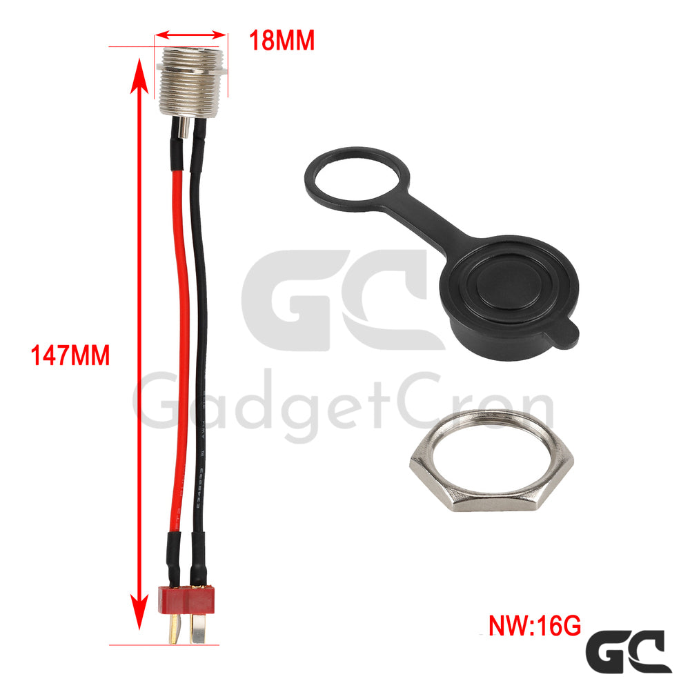 Conector de puerto de carga para patinete eléctrico Kugoo M4/M4 Pro