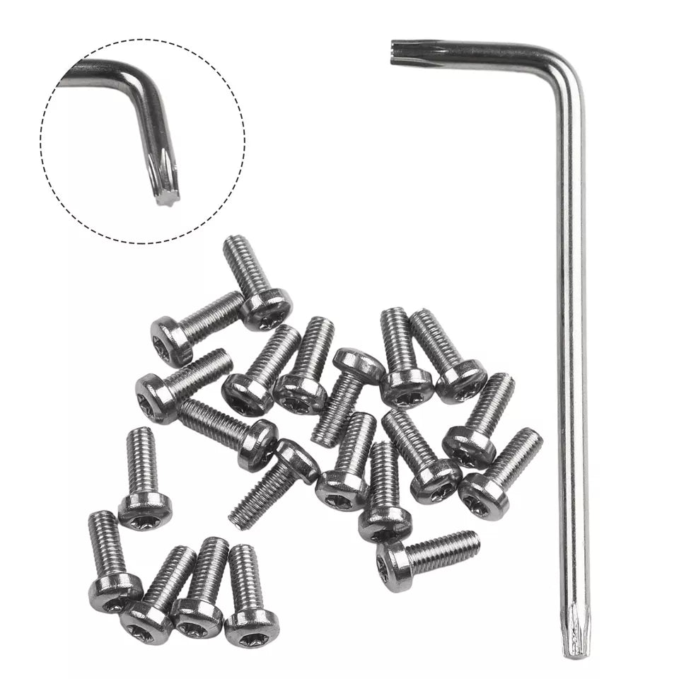 Assembly Kit Battery Cover Metal Base plate screws + wrench