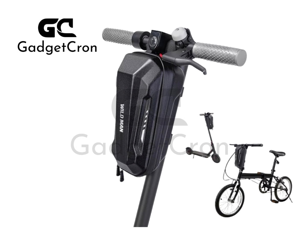 WILDMAN 3L Electric Scooter Front Bag Hard Carrying Case For eScooter bike