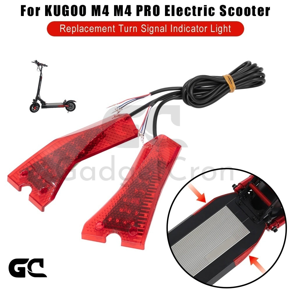 Lámpara de señal de giro para KUGOO M4/M4 PRO: juego de luces indicadoras izquierda y derecha