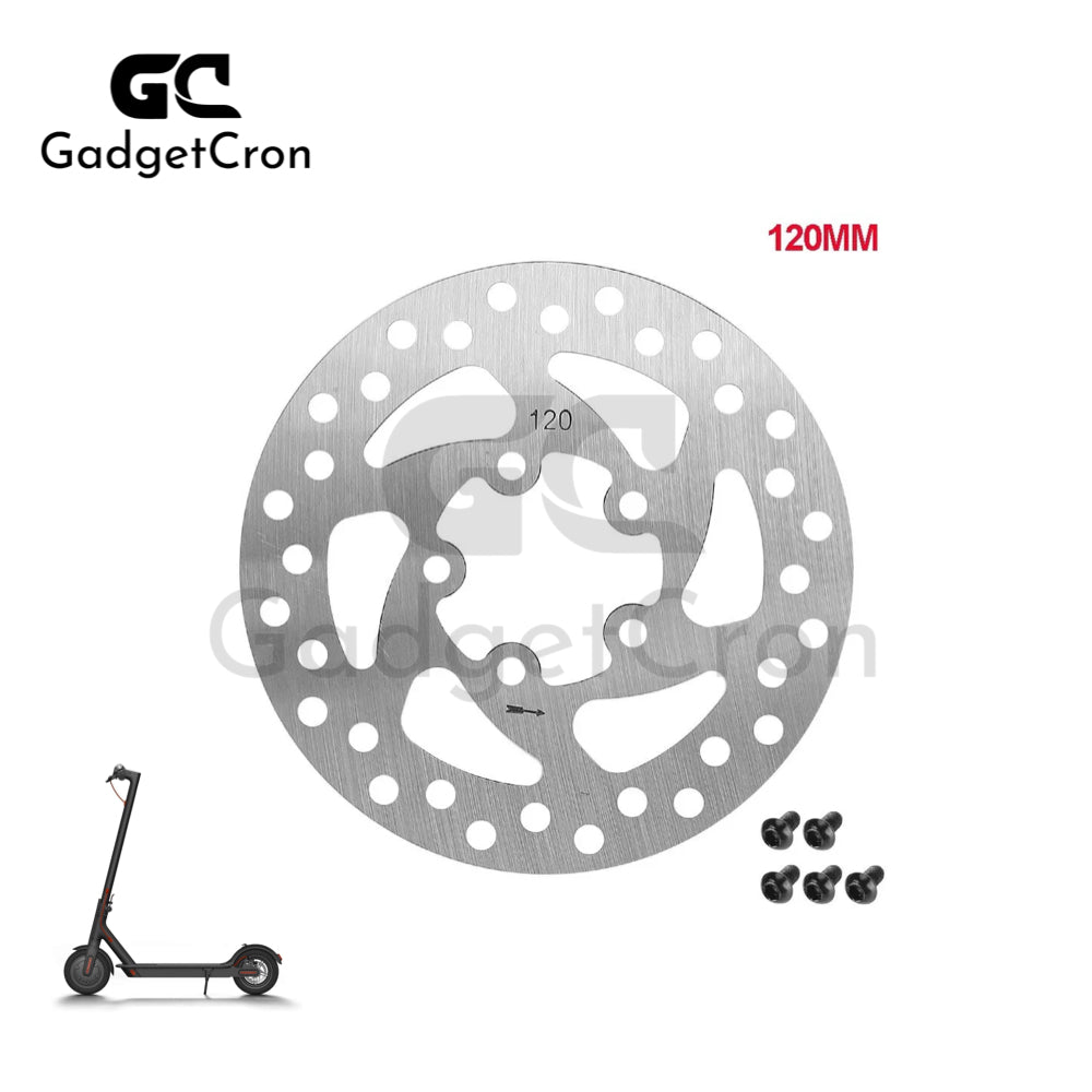 Disco de freno de 110/120 mm para M365/PRO/PRO2 de 5 orificios con 5 tornillos para Xiaomi