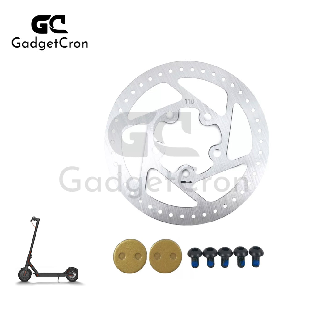 Disc Brake and Pads Set 110mm For XIAOMI M365 E-Scooter Parts