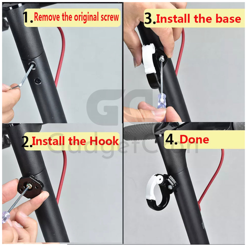 Universal Electric Scooter Front Hook Hanger, Aluminum Alloy Front Claw Hanger