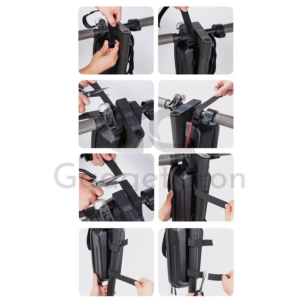 WILDMAN 3L Electric Scooter Front Bag Hard Carrying Case For eScooter bike